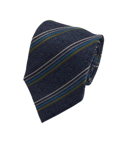 Perfect Suit FActory（パーフェクトスーツファクトリー）の「ウォームシルクネクタイ　ストライプ　グレー/ベージュ/ワイン/ネイビー（ネクタイ・メンズ・ワイン/チャコールグレー/ネイビー/ベージュ・FREE）」の3枚目の写真