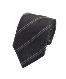 Perfect Suit FActory | ウォームシルクネクタイ ストライプ グレー/ベージュ/ワイン/ネイビー(ネクタイ)