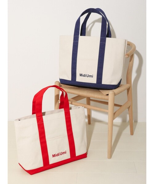 MidiUmi（ミディウミ）の「MidiUmi トートバッグ（トートバッグ・レディース・レッド/ブルー・FREE）」の2枚目の写真