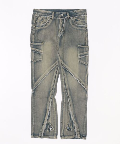 sunny branch(サニーブランチ)の「★DESTROYED ARC DENIM★(デニムパンツ・メンズ・ブルー・FREE)」の2枚目の写真