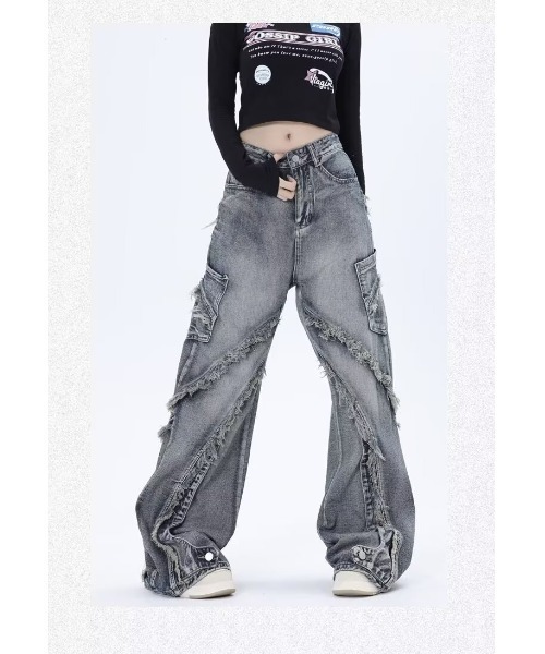 sunny branch(サニーブランチ)の「★DESTROYED ARC DENIM★(デニムパンツ・メンズ・ブルー・FREE)」の7枚目の写真