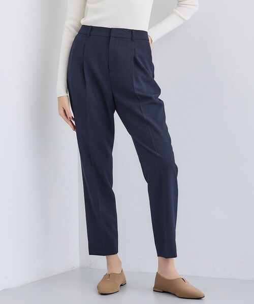 セール】【洗える／通勤／スーツ】メランジストレッチ テーパード