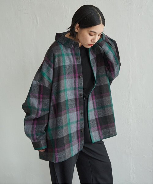 【 BEVERLY HILLS POLO CLUB】シャギーチェックシャツ notch.｜BEVERLY HILLS POLO CLUB シャギーチェックシャツジャケット