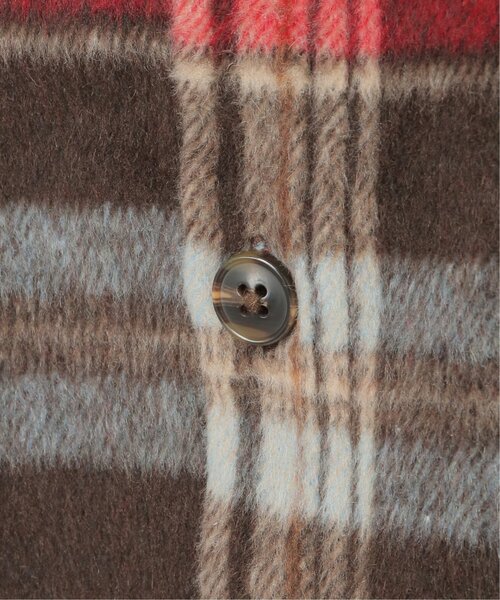 BEVERLY HILLS POLO CLUB（ビバリーヒルズポロクラブ）の「BEVERLY HILLS POLO CLUB シャギーチェックシャツジャケット（シャツ/ブラウス・レディース・レッド/パープル/グレー/ブラウン・M）」の13枚目の写真