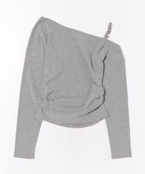 Figments（フィグメンツ）の「ショルダーベルトスクリーンロンＴ（Tシャツ/カットソー・レディース・ブラック/グレー・FREE）」の8枚目の写真