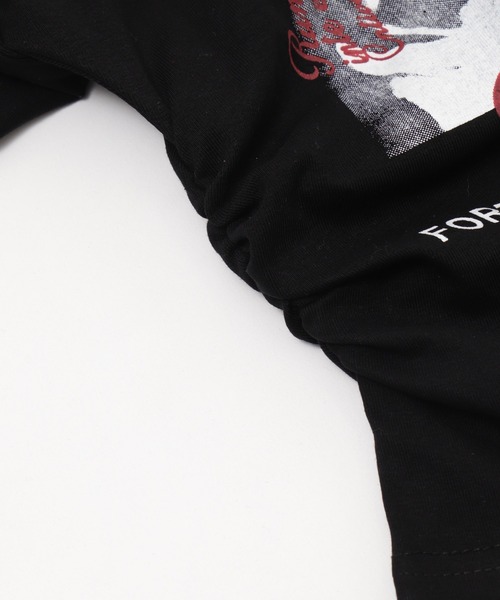 Figments（フィグメンツ）の「ショルダーベルトスクリーンロンＴ（Tシャツ/カットソー・レディース・ブラック/グレー・FREE）」の5枚目の写真