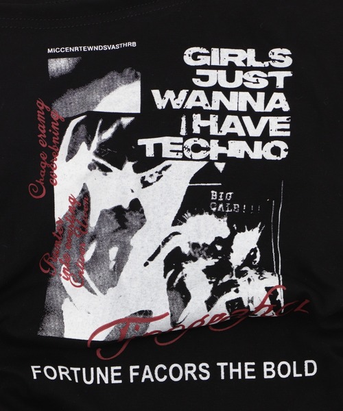 Figments（フィグメンツ）の「ショルダーベルトスクリーンロンＴ（Tシャツ/カットソー・レディース・ブラック/グレー・FREE）」の7枚目の写真