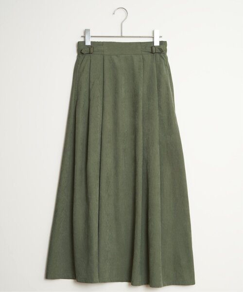 LBC（エルビーシー）の「ピーチツイルベルトタックスカート（スカート・レディース・ブラック/カーキ/アイボリー/グレイッシュベージュ・M）」の22枚目の写真