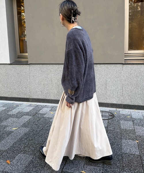 LBC（エルビーシー）の「ピーチツイルベルトタックスカート（スカート・レディース・ブラック/カーキ/アイボリー/グレイッシュベージュ・M）」の10枚目の写真