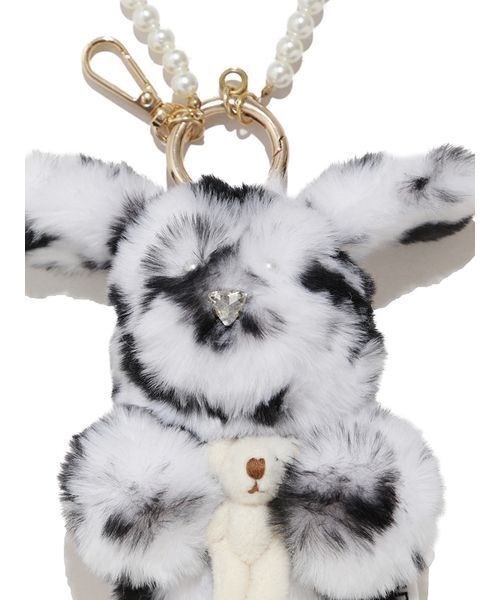 SNIDEL(スナイデル)の「モッフィーハグフレンドチャーム(キーケース/キーアクセサリー・レディース・アイボリー/ブラック/グレイッシュベージュ/レッド/ブラウン・F)」の15枚目の写真