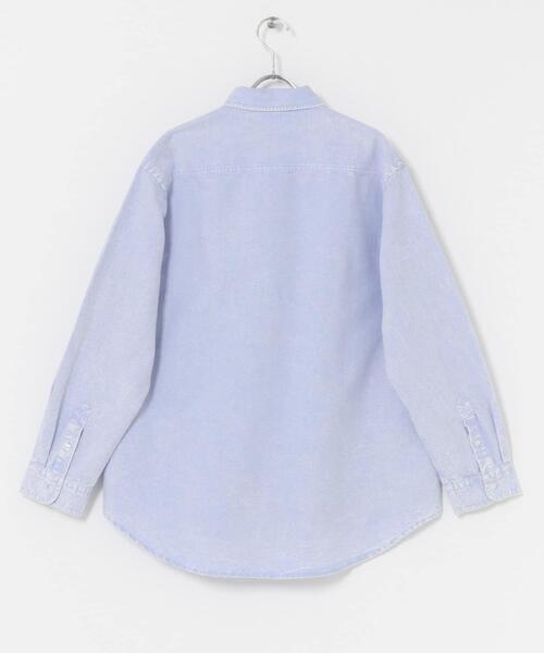 ITEMS URBANRESEARCH(アイテムズ アーバンリサーチ)の「ケミカルウォッシュオックスレギュラーカラーシャツ(シャツ/ブラウス・メンズ・ブラック/ブルー・MEDIUM/LARGE)」の8枚目の写真