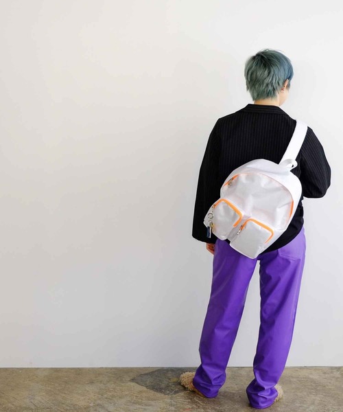Cheek(チーク)の「1680body bag(ボディバッグ/ウエストポーチ・レディース・ホワイト/パープル・FREE)」の1枚目の写真