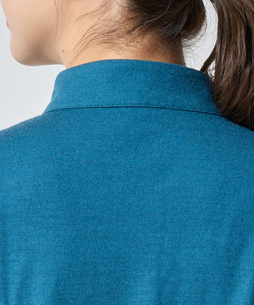 NARACAMICIE（ナラカミーチェ）の「【NARACAMICIE】ウールジャージフリル長袖カットソー（Tシャツ/カットソー・レディース・ブラック/パープル/ブルー・M/L/XL）」の11枚目の写真