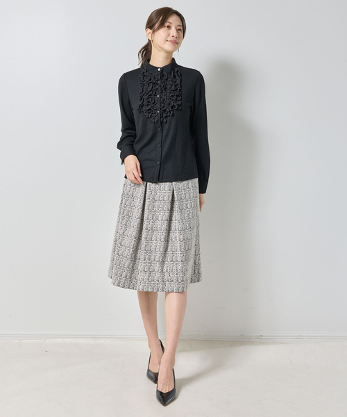 NARACAMICIE（ナラカミーチェ）の「【NARACAMICIE】ウールジャージフリル長袖カットソー（Tシャツ/カットソー・レディース・ブラック/パープル/ブルー・M/L/XL）」の15枚目の写真