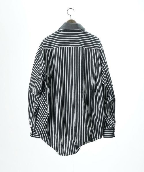 EGO TRIPPING（エゴトリッピング）の「ms6309-DOUBLESHIRT レイヤードシャツ(616602)（シャツ/ブラウス・メンズ・ブラック系その他/サックスブルー/ネイビー・48/46）」の22枚目の写真
