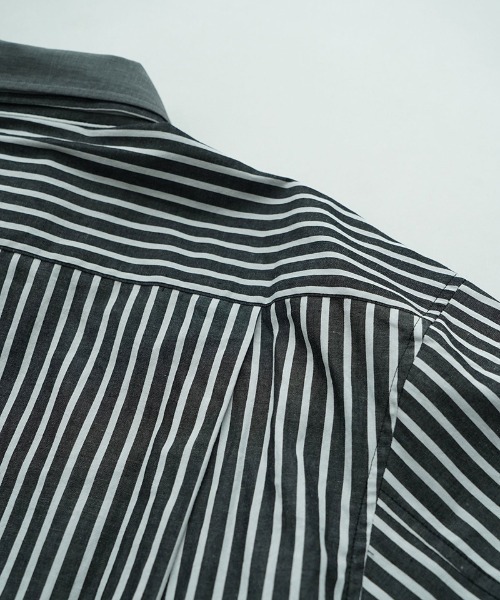 EGO TRIPPING（エゴトリッピング）の「ms6309-DOUBLESHIRT レイヤードシャツ(616602)（シャツ/ブラウス・メンズ・ブラック系その他/サックスブルー/ネイビー・48/46）」の15枚目の写真