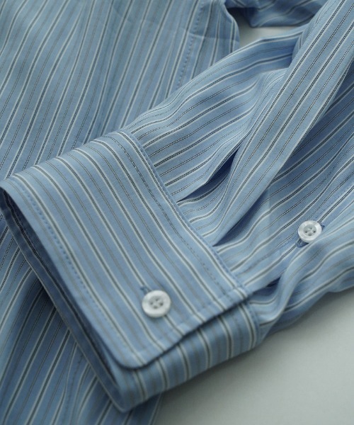 EGO TRIPPING（エゴトリッピング）の「ms6309-DOUBLESHIRT レイヤードシャツ(616602)（シャツ/ブラウス・メンズ・ブラック系その他/サックスブルー/ネイビー・48/46）」の8枚目の写真