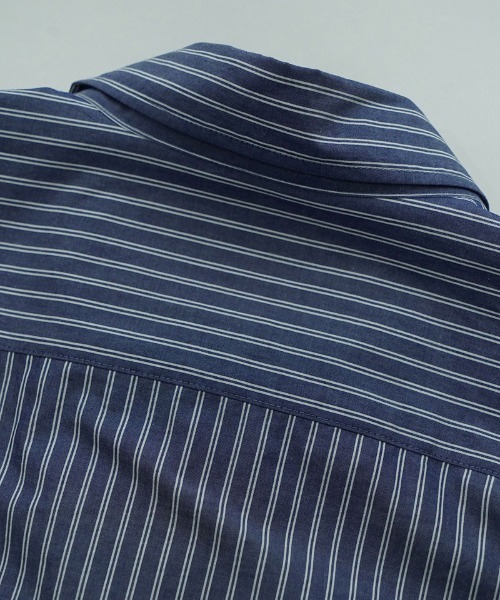 EGO TRIPPING（エゴトリッピング）の「ms6309-DOUBLESHIRT レイヤードシャツ(616602)（シャツ/ブラウス・メンズ・ブラック系その他/サックスブルー/ネイビー・48/46）」の5枚目の写真