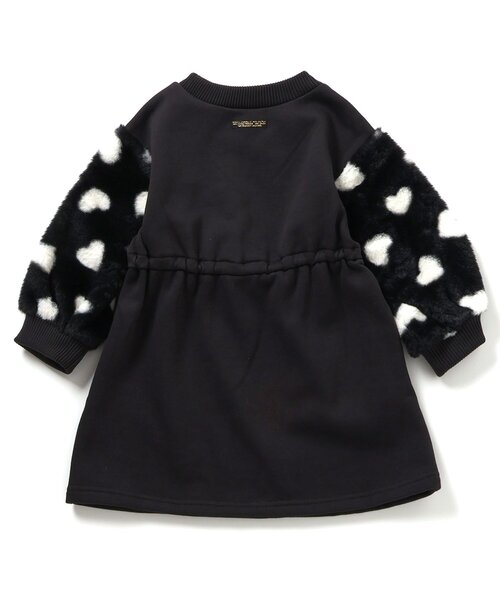 BREEZE（ブリーズ）の「【ジュニア対応】袖ボアワンピース（ワンピース・キッズ・ブラック/アイボリー・80/90/100/110/120/130/140）」の15枚目の写真