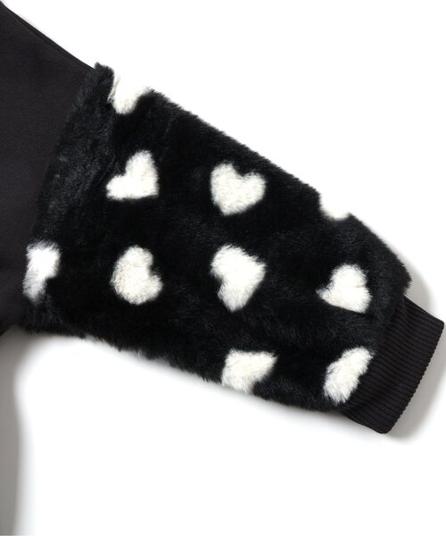 BREEZE（ブリーズ）の「【ジュニア対応】袖ボアワンピース（ワンピース・キッズ・ブラック/アイボリー・80/90/100/110/120/130/140）」の17枚目の写真