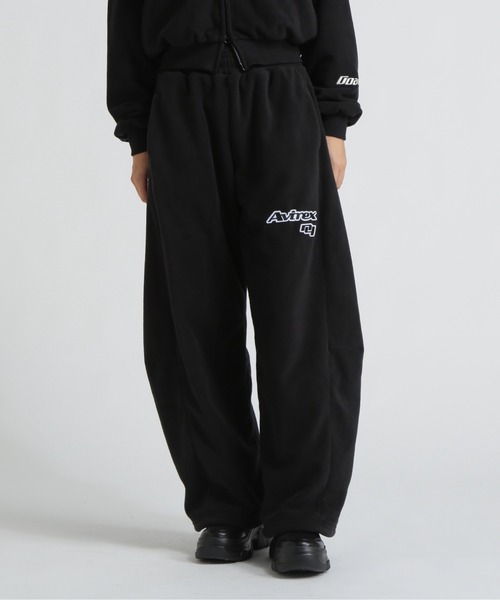 MOUSSY（マウジー）の「《AVIREX×MOUSSY》FLEECE PANTS（その他パンツ・レディース・ブラック/グレー/レッド・F）」の3枚目の写真