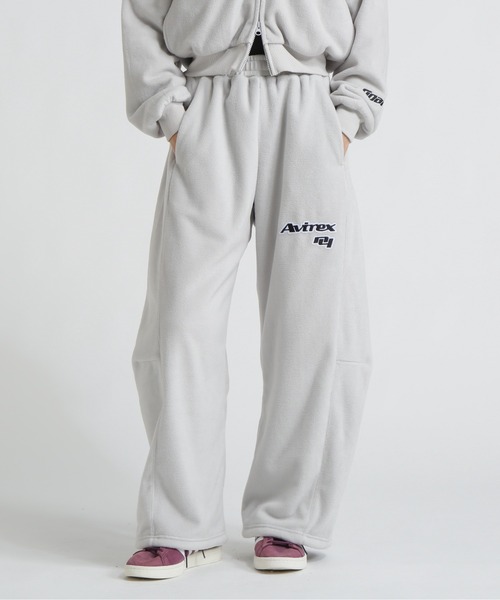 MOUSSY（マウジー）の「《AVIREX×MOUSSY》FLEECE PANTS（その他パンツ・レディース・ブラック/グレー/レッド・F）」の4枚目の写真