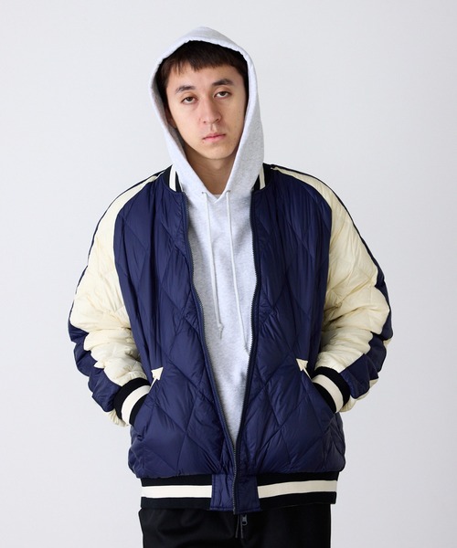 TAION/タイオン リバーシブル 800FP 2WAY ダウンスカジャン