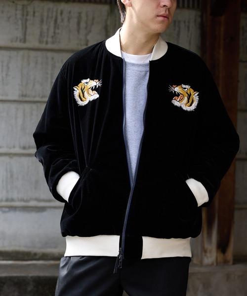 TAION（タイオン）の「TAION/タイオン リバーシブル 800FP 2WAY ダウンスカジャン（スカジャン・メンズ・ブラック系2/ネイビー系/ブラック系1/ブラック系3/ネイビー系1/ブラック系・M/L/XL）」の19枚目の写真