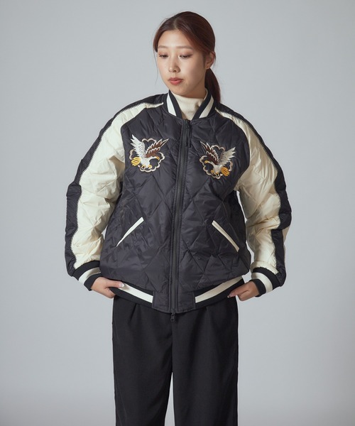 TAION/タイオン リバーシブル 800FP 2WAY ダウンスカジャン