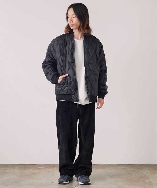 TAION / ダウンジャケット/L/ナイロン/BLK/無地/800FP TAION/タイオン リバーシブル 800FP 2WAY ダウンスカジャン