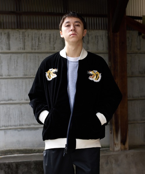 TAION（タイオン）の「TAION/タイオン リバーシブル 800FP 2WAY ダウンスカジャン（スカジャン・メンズ・ブラック系2/ネイビー系/ブラック系1/ブラック系3/ネイビー系1/ブラック系・M/L/XL）」の20枚目の写真