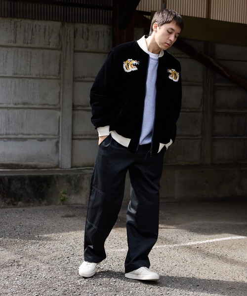 TAION（タイオン）の「TAION/タイオン リバーシブル 800FP 2WAY ダウンスカジャン（スカジャン・メンズ・ブラック系2/ネイビー系/ブラック系1/ブラック系3/ネイビー系1/ブラック系・M/L/XL）」の8枚目の写真