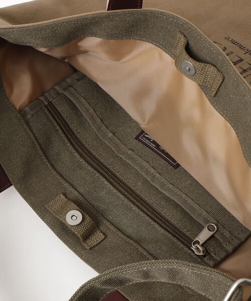 AVIREX(アヴィレックス)の「COATING CANVAS SHOULDER BAG "AARC GARAGE" / コーティング キャンバス ショルダーバッグ アヴィレックスエアーレーシングガレージ / AVIREX / アヴィレックス(ショルダーバッグ・メンズ・オリーブ・FREE)」の14枚目の写真