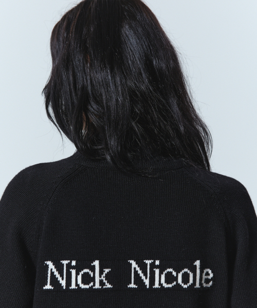 NICK&NICOLE（ニックアンドニコール）の「NICOLE JAQUARD KNIT CARDIGAN_BLACK（カーディガン/ボレロ・レディース・その他・FREE）」の3枚目の写真