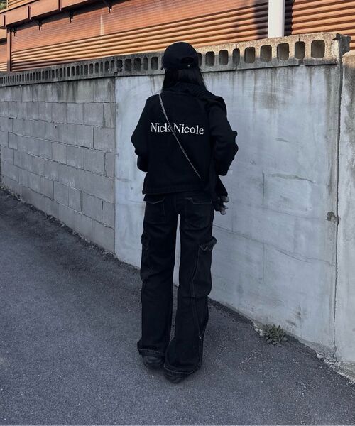 NICK&NICOLE（ニックアンドニコール）の「NICOLE JAQUARD KNIT CARDIGAN_BLACK（カーディガン/ボレロ・レディース・その他・FREE）」の8枚目の写真