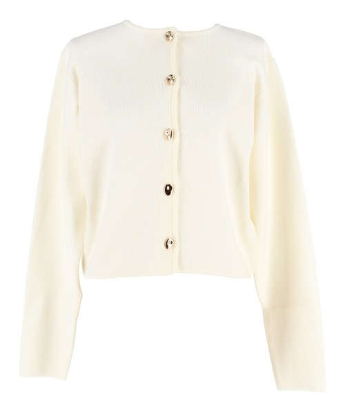 coca(coca)(コカ)の「金ボタンニットカーディガン(カーディガン/ボレロ・レディース・アイボリー/チャコール・L/M/S)」の21枚目の写真