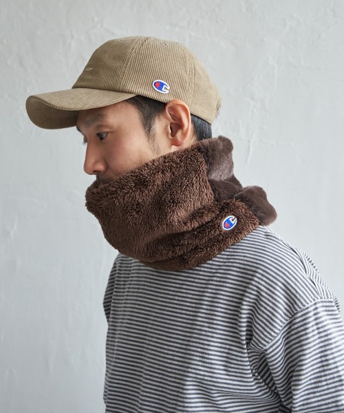 Champion(チャンピオン)の「Champion 2フェイスネックウォーマー(マフラー・メンズ・アイボリー/グレイッシュベージュ/チャコール/ダークブラウン・FREE)」の13枚目の写真