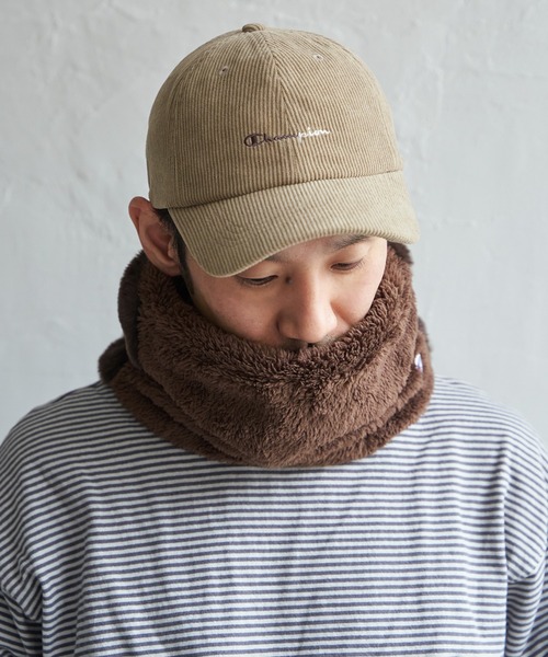 Champion(チャンピオン)の「Champion 2フェイスネックウォーマー(マフラー・メンズ・アイボリー/グレイッシュベージュ/チャコール/ダークブラウン・FREE)」の11枚目の写真