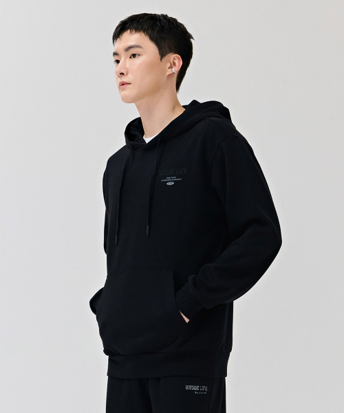 CHASECULT（チェイスカルト）の「共用エッセンシャルレタリングフードパーカー-DEZU5104B03（パーカー・メンズ・ブラック・90/95/100/105/110）」の5枚目の写真