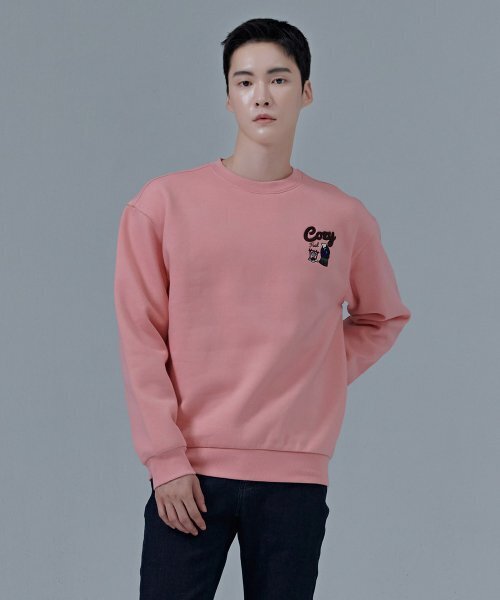 CHASECULT（チェイスカルト）の「共用ブークルキャラクター裏起毛マンツーマンTシャツ-CFRU5123D0P（スウェット・レディース・PINK・100/105/90/95）」の3枚目の写真