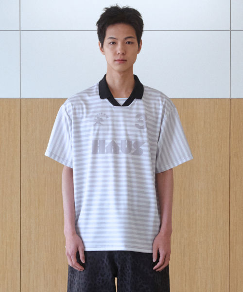 BAUF（バウフ）の「HAUSストライプジャージTシャツ[グレー]（Tシャツ/カットソー・レディース・その他・MEDIUM/LARGE）」の7枚目の写真