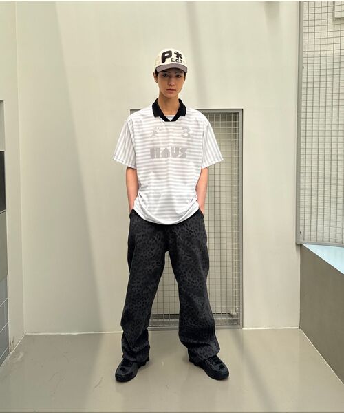 BAUF（バウフ）の「HAUSストライプジャージTシャツ[グレー]（Tシャツ/カットソー・レディース・その他・MEDIUM/LARGE）」の8枚目の写真