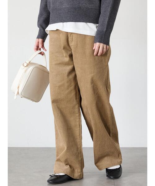 Lugnoncure(ルノンキュール)の「コーデュロイパンツ(その他パンツ・レディース・チャコールグレー/ベージュ/オフホワイト・M/L)」の3枚目の写真