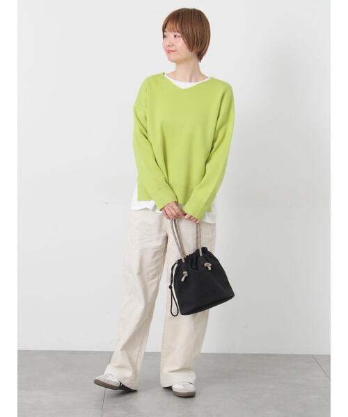 Lugnoncure(ルノンキュール)の「コーデュロイパンツ(その他パンツ・レディース・チャコールグレー/ベージュ/オフホワイト・M/L)」の4枚目の写真