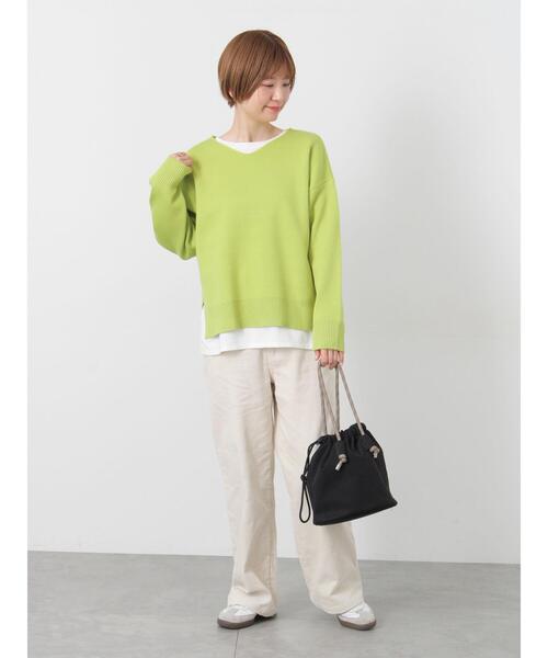 Lugnoncure(ルノンキュール)の「コーデュロイパンツ(その他パンツ・レディース・チャコールグレー/ベージュ/オフホワイト・M/L)」の5枚目の写真