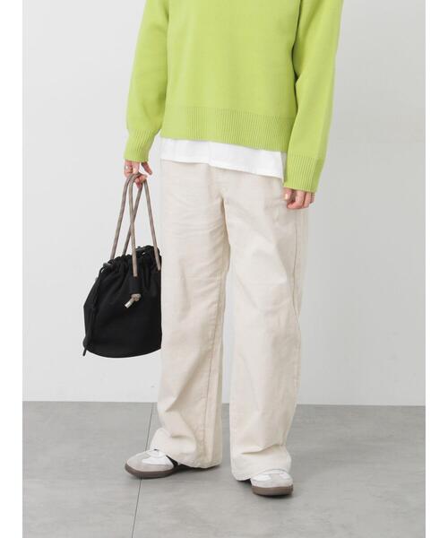 Lugnoncure(ルノンキュール)の「コーデュロイパンツ(その他パンツ・レディース・チャコールグレー/ベージュ/オフホワイト・M/L)」の6枚目の写真