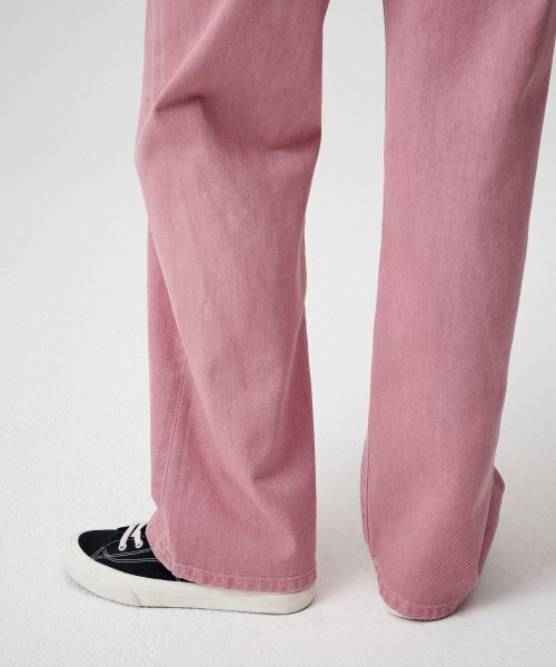 MUSINSA STANDARD WOMAN（ムシンサスタンダードウーマン）の「ウィメンズガーメントダイレギュラーフィットデニムパンツ[ピンク]（デニムパンツ・レディース・その他・30/24/25/26/27/28）」の7枚目の写真