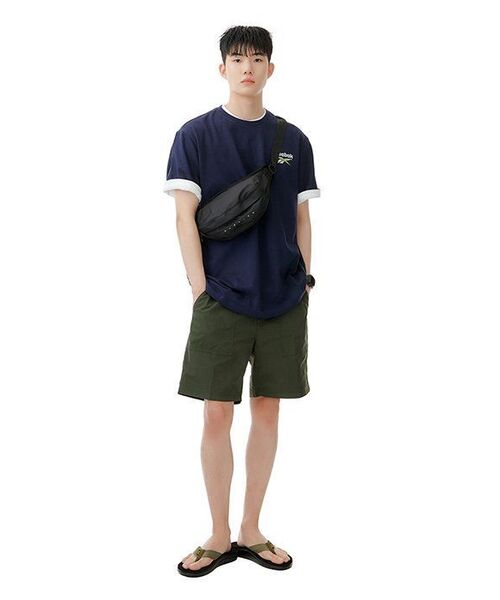 MUSINSA STANDARD（ムシンサスタンダード）の「ユーティリティショーツ [カーキ]（その他パンツ・メンズ・その他・28/29/32/30/31/33/26/27/38/36/34）」の2枚目の写真