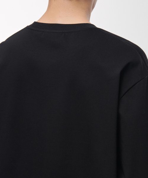 MUSINSA STANDARD（ムシンサスタンダード）の「シルケットリラックスクルーネック長袖Tシャツ[ブラック]（Tシャツ/カットソー・メンズ・その他・SMALL/MEDIUM/LARGE/X-LARGE/XX-LARGE/XXX-LARGE）」の4枚目の写真