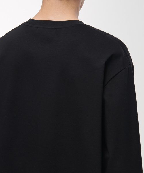 MUSINSA STANDARD（ムシンサスタンダード）の「シルケットリラックスクルーネック長袖Tシャツ[ブラック]（Tシャツ/カットソー・メンズ・その他・SMALL/MEDIUM/LARGE/X-LARGE/XX-LARGE/XXX-LARGE）」の5枚目の写真